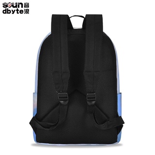 ¤soundbyte mochila masculina estudiante escolar mujer 2021 nueva gran capacidad de impresión de lona mochila bolsa de ordenador (5)