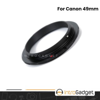 Adaptador de anillo de marcha atrás Macro de 49 mm para Canon EOS EF-S
