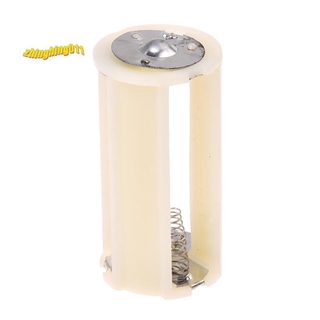 Off White adaptador de batería de cilindro blanco apagado para baterías AA de 3x1.5 v (1)