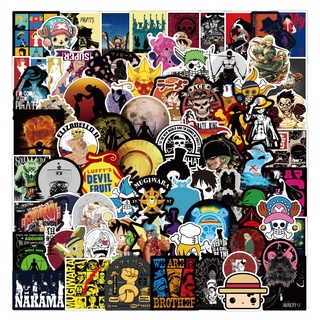 100/50/25/10PCS Anime One Piece Stickers Travel Luggage Guitar Fridge Laptop Waterproof Classic Toy Decals Stickers