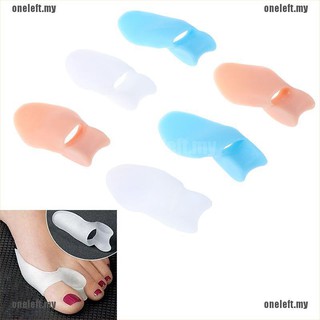 oneleft 2pcs gel juanete corrector separadores del dedo del pie cuidado de los pies hallux valgus pro massager my (1)