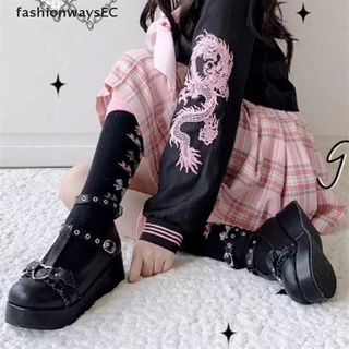 [fashionwaysec] lolita zapatos little bat estilo bowknot demon dark goth punk plataforma cosplay zapatos de tacón alto [caliente]