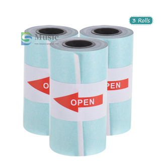 [Muwd] rollo de papel adhesivo imprimible papel térmico directo con autoadhesivo 57*30 mm (2.17*1.18 pulgadas) para PeriPage A6 bolsillo térmico
