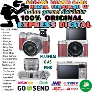 Fujifilm X-A5 KIT 15-45 mm PZ rosa paquete 16GB