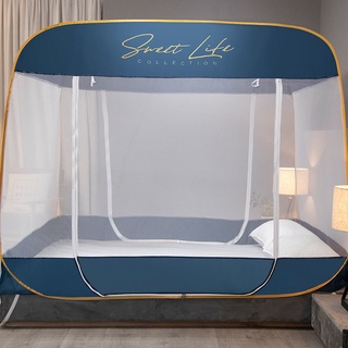 Nuevo tipo nuevo mosquitero plegable de yurta 1,8 metros cama doble 1,2 metros 1,5 metros sábana personas instalación gr
