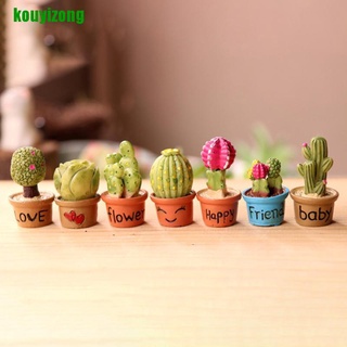 [Kouyi] 5 piezas de plantas suculentas en miniatura en maceta para casa de muñecas decoración de muebles hogar 449m