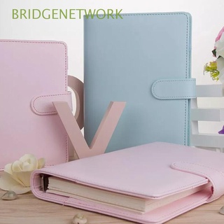BRIDGENETWORK School Supplies Binder Cover Journal Loose-Leaf Cover Notebook Cover A6/A5|Color DIY Refillable Ring Binder Planner Book Notepad Cover/Multicolor