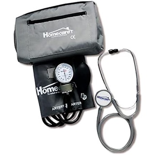 Homecare Kit Baumanómetro con Estetoscopio Doble 100% Preciso con Estuche Portátil varios colores