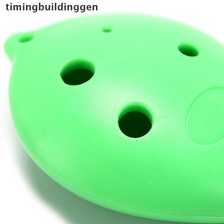 timingbuildinggen 6 agujeros ocarina plástico c leyenda ocarina flauta instrumento herramienta 5 colores tbg