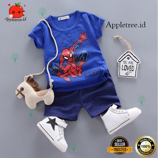 Conjuntos de ropa de niños/trajes de ropa de niños y ropa de bebé trajes importados Spiderman imágenes SB10 (7)