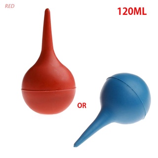 rojo 30/60/90/120ml herramienta de laboratorio de goma succión oído lavado jeringa exprimir bombilla