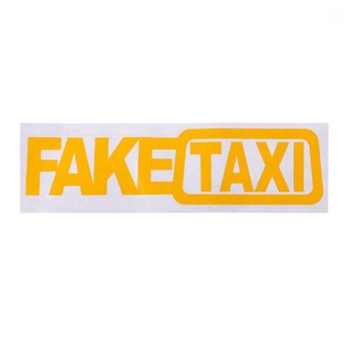 m* falso taxi reflectante divertido coche etiqueta engomada de la ventana del coche vehículo cuerpo accesorios