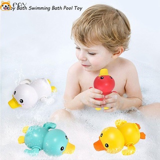 FAYSHOW niño regalo viento pato lindo agua playa juguetes de baño reloj de baño piscina fácil de usar ducha baño Simple juego de baño/Multicolor