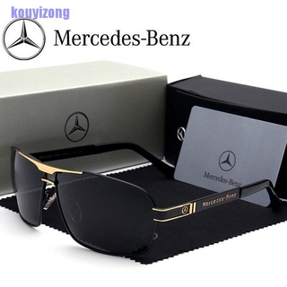 [RTU] lentes de sol Mercedes Benz a la moda para hombre polarizados espejo clásico Metal gafas (TYY)