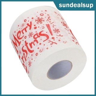 [sund] Printed Toilet Paper Tissue Roll Christmas Xmas Bathroom Home Decoration New