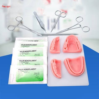 Kit de práctica de sutura con heridas simuladas almohadilla de piel realista almohadilla de la piel completa herramientas de sutura para entrenamiento de sutura (1)
