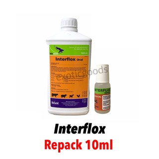Interflox ORAL REPACK 10ml Drug FLU conejo FLU gato FLU perro gripe Animal droga