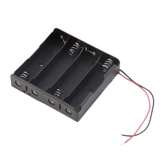 [Pagestore] Batteries Storage Box Battery Holder For 4 PCS 18650 Batteries With Wire Leads (1)