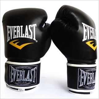Everlast Profesional Boxeo Y Entrenamiento Tailandés 12oz Adulto Lucha Sanda Guantes Negros En Gimnasio (3)