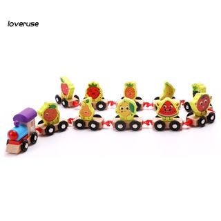 Lo_1 juego De bloques De construcción De madera De dibujos animados De animales/Frutas/tren De coche/juguete para niños (2)