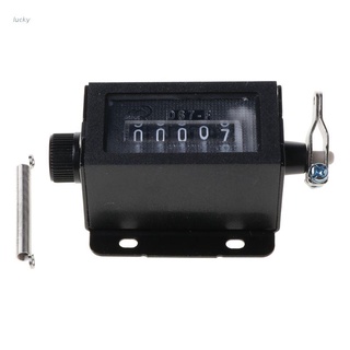 lucky& D67-F 5 Digits Mechanical Pull Stroke Counter Black Casing Resettable