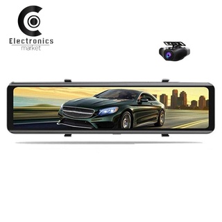 4k coche dvr grabadora de vídeo dashcam 12 pulgadas 3840x2160p imx415 wifi espejo retrovisor gps track auto registrar visión nocturna