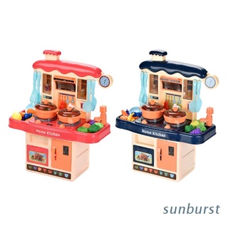 sunb play house cocina juguete conjunto grande sonido y luz mesa de comedor diy simulación