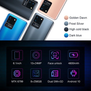 teléfonos inteligentes hd de 6.1 pulgadas android 8+256gb memoria 13+24mp cámara dual multi-media s21u smartphone (3)