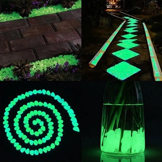 100 Piedras Decorativas Luminosas Fluorescentes Para Jardin Patio Peceras Etc