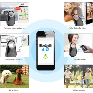 [F.M] rastreador GPS inteligente buscador Bluetooth localizador inalámbrico Anti pérdida de alarma Sensor Selfie obturador grabación de voz para llave cartera coche niños mascotas perro (4)