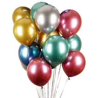 10pcs 12 Inch Metal Chrome Balloon Thick Latex Wedding Birthday Party Decoration Balloons Wedding Balloons