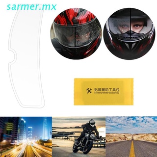 sar1 universal impermeable casco de motocicleta lente película antiniebla protectora transparente escudo pegatina para k3 k4 ax8 ls2 hjc mt casco