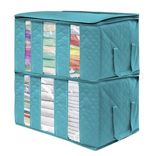 Blurver ~ bolsa de almacenamiento contenedor suministros para el hogar no tejido organizador de tela con cremallera 1 pieza azulriver