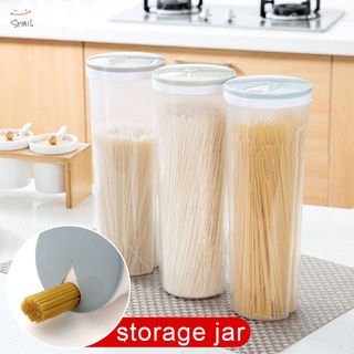 contenedores transparentes de espagueti en forma de cilindro transparente de almacenamiento de cereales caja de almacenamiento con tapa giratoria suministros de cocina