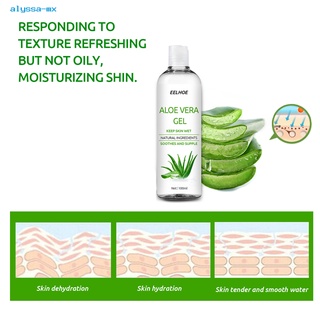 alyssa.mx refrescante textura acné aloe gel cuidado de la piel aloe vera hidratante multifuncional para la vida diaria
