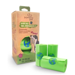 Bolsas para popo de mascotas biodegradables