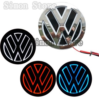 Coche 5D LED emblema logotipo de la luz Auto insignia pegatina pegatina para Volkswagen VW ABT GTI Rline SR Passat POLO CC accesorios