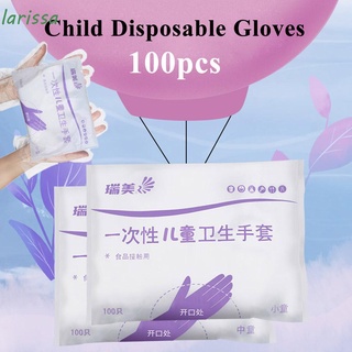 larissa actividades uso guantes desechables alimentos multiusos niños guantes fiesta durable niños niños 100 pcs protección de mano