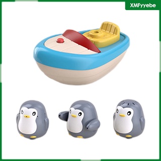 [xmfyyebe] juguete de baño de verano eléctrico spray agua automática aspersor barco niños educativo baño bañera piscina juguetes para bebé
