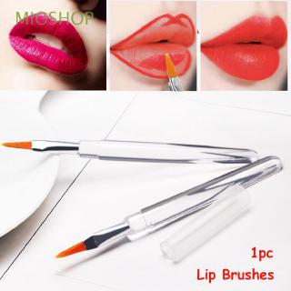 mioshop beauty - cepillos de labios portátiles con mango de cristal