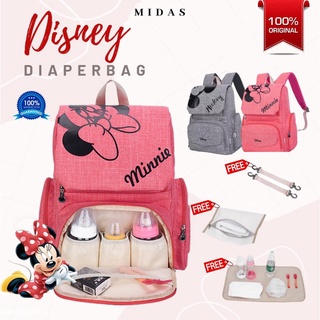 Disney Mickey Minnie bolsas de pañales Bolso materno cochecito bolsa de gran capacidad momia bolsa de las mujeres bolsa de diseñador de enfermería para el cuidado del bebé (1)