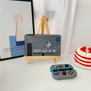 Nintendo Switch funda protectora de dibujos animados lindo SPACEX silicona TPU consola de juegos Protector de manija cubierta suave