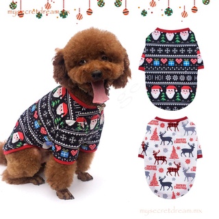 ropa de perro de navidad cachorro lindo de dibujos animados jersey perro gato ropa perro mascota disfraz de navidad perro traje de navidad (1)