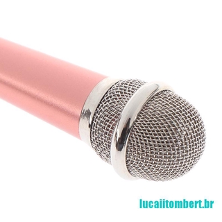 (hot) micrófono portátil de estudio estéreo de 3,5 mm ktv karaoke mini micrófono para teléfono celular pc (3)