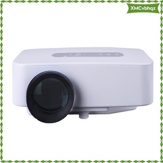 [listo stock] mini proyector de cine en casa portátil 1080p full hd 4k (enchufe de la ue) blanco