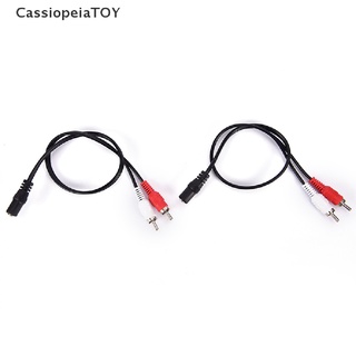 [CassiopeiaTOY] 2-RCA Macho Enchufe A 3,5 Mm Hembra Aux Audio Auriculares Jack Convertidor Cable Adaptador Venta Caliente