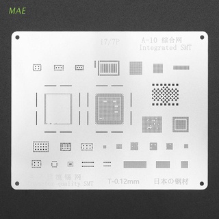 MAE Molde Stencil BGA Reballing 2D Sulco A10 Chip IC Para iPhone 7/7Plus