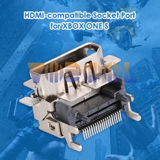 Vodool - conector de puerto Compatible con HDMI para consola Xbox One S