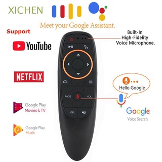 XICHEN Multifuncional Air Mouse 2.4G Controlador Control remoto Voz Computadora G10 / G10S Durable Para Smart TV TV Box Control de comando