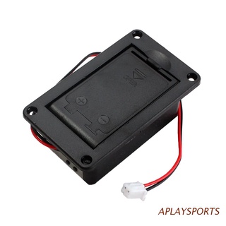 aplaysports 1pc 9v soporte de batería caja cubierta para guitarra bajo active pickup conector